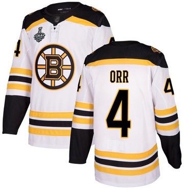 NHL Bruins #4 Bobby Orr Weiß Road 2019 Stanley Cup Final Bound